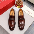 Wholesale newest Ferragamo Dress Shoes Fashion Men Office Business Shoes