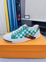 Fashion               Low Cut man Plaid Casual Shoes Trendy Sneakers for Men