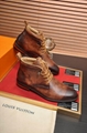 Top Quality Louis Vuitton Male Boots winter leather shoes for men Dress Shoes