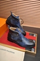 Top Quality Louis Vuitton Male Boots winter leather shoes for men Dress Shoes