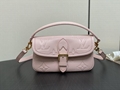 Top Quality  Louis Vuitton Diane pink/blue handbag casual ladies shoulder bag