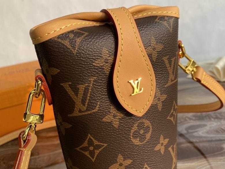 Hot sale               Fold Me Pouch Monogram Brown handbag Women Shoulder Bag 8
