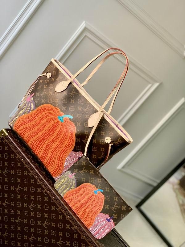 Neverfull Pumpkin/face Print and Embroidery shoulder bag handbag