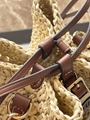 Best quality               Noe Natural/Tan Woven raffia bucket bag shoulder bag 17