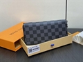 Hot sale Louis Vuitton Zippy Wallet Monogram Brown Clutch Bag Purses wallet