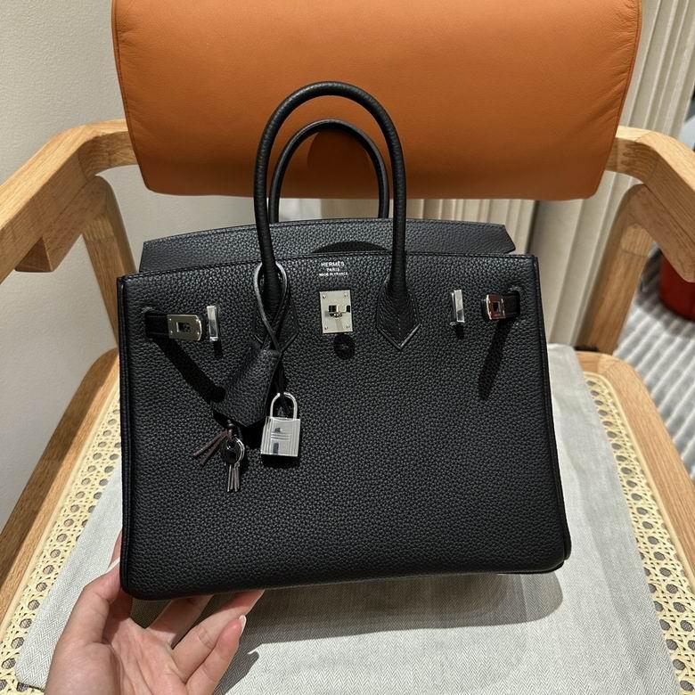 Hot sale        Birkin Black Women Handbag Retro Luxury Ladies Hand Bags 4