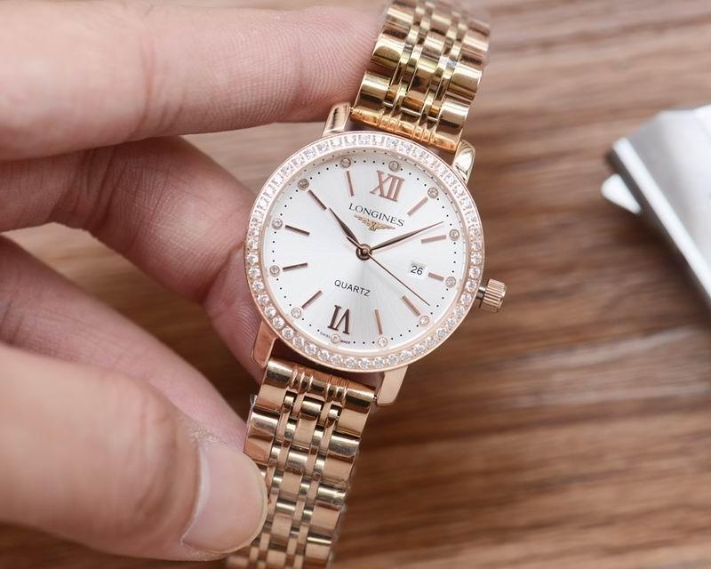 Hot sale Longines woman Watch Fashion Ladies Stainless Steel quartz watch 3