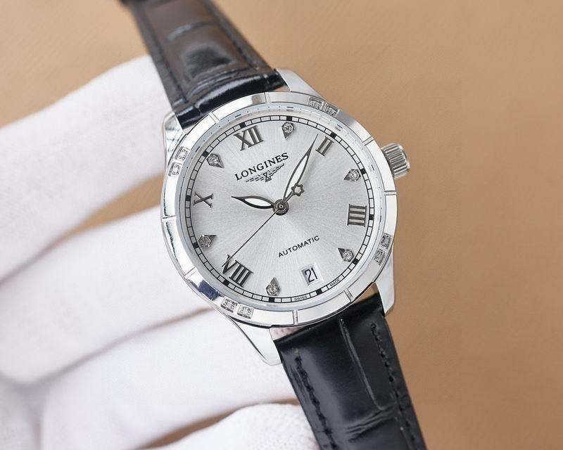 New Longines woman Watch Ladies Fashion Diamond Leather Waterproof Watches  8