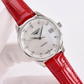 Top Quality Longines woman Watch Automatic Mechanical Watch Leather Waterproof 