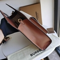 Hot sale Burberry Medium Two-Tone Canvas and Leather Pocket Bag  