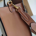 Hot sale          Medium Two-Tone Canvas and Leather Pocket Bag   9
