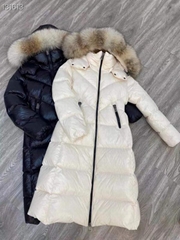 Hot Sale Women Long Down Coat         Down Jacket Fur Hood Puffer Jacket 