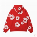 Wholesale newest Denim Tears The Cotton Wreath Sweatshirt  Black Hoodies