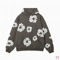 Wholesale newest Denim Tears The Cotton Wreath Sweatshirt  Black Hoodies 6