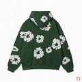 Wholesale newest Denim Tears The Cotton Wreath Sweatshirt  Black Hoodies 8
