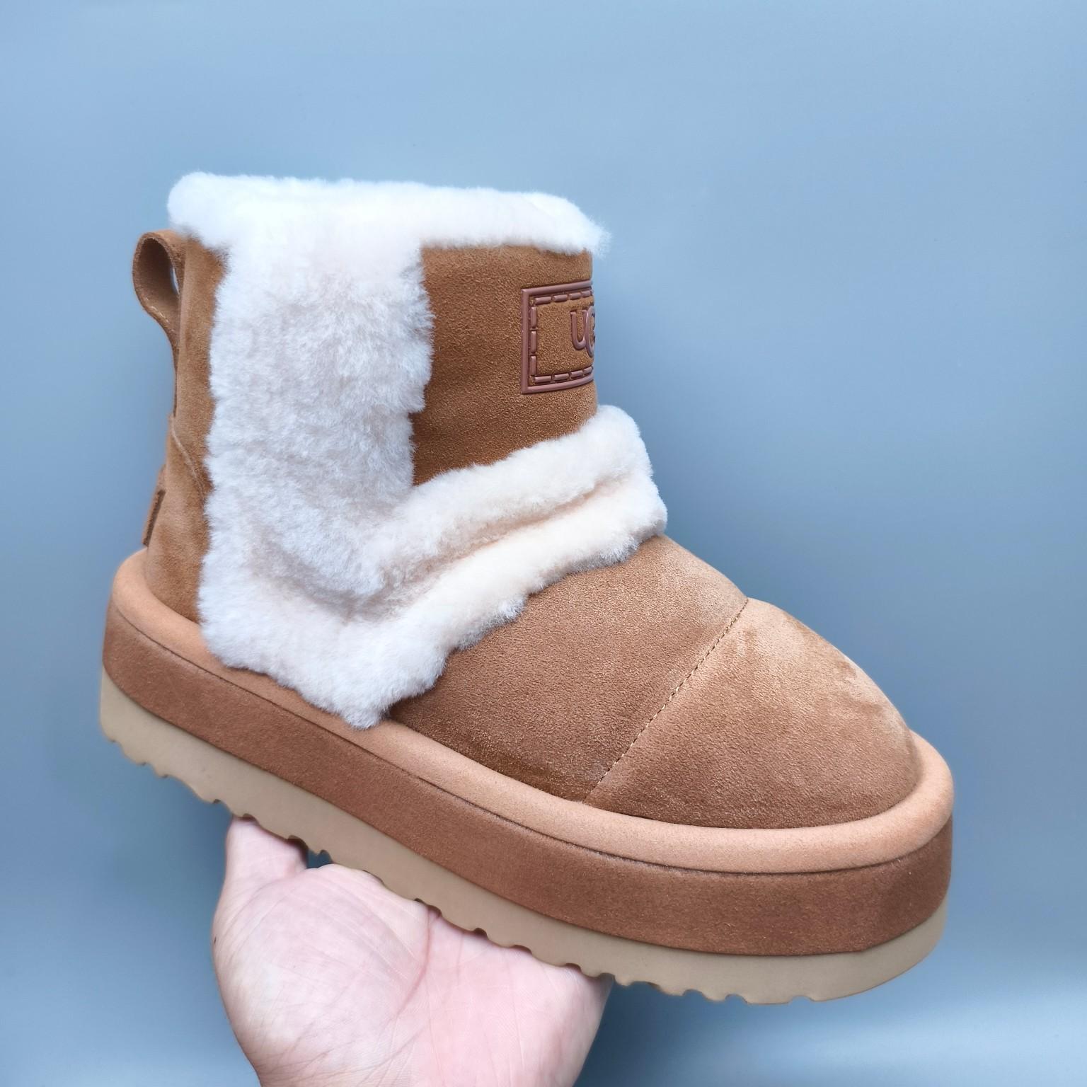 Wholesale newest     women winter Flat Warm boots Furry Snow Boots  6