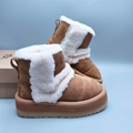Wholesale newest UGG women winter Flat Warm boots Furry Snow Boots 