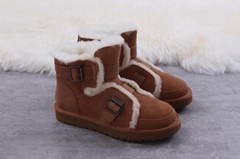 The Newest top     Boots Winter snow ankle boots women warm flat boots