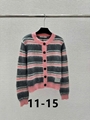 Women's  Sweater  neck sweater Button Up Sweater Cooper Cardigan Striped sweater