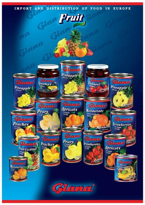 Canned fruits