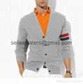 classic design V neck argyle cardigan mens intarsia sweater  3