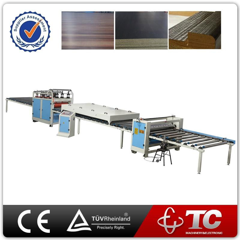 Wood Working Plastic Film Profile PVC Laminating Furniture Machine