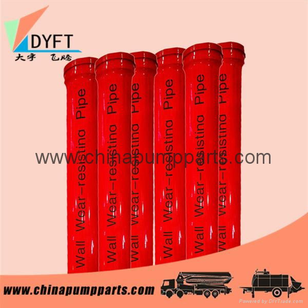 Factory price wear-resisting twin wall concrete boom pump pipe and spare parts