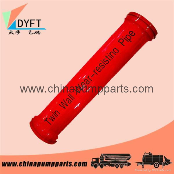 Factory price wear-resisting twin wall concrete boom pump pipe and spare parts 4