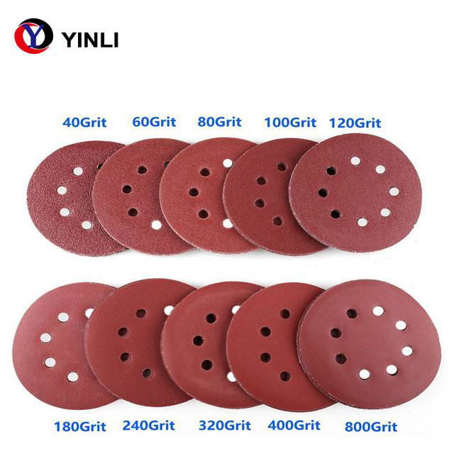 High Efficient Abrasive 5in Aluminium Oxide Sand Paper Disc 2