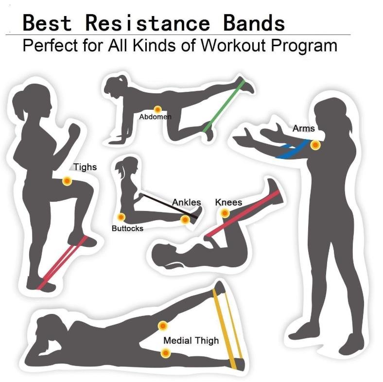 resistance band for yoga fitness 4