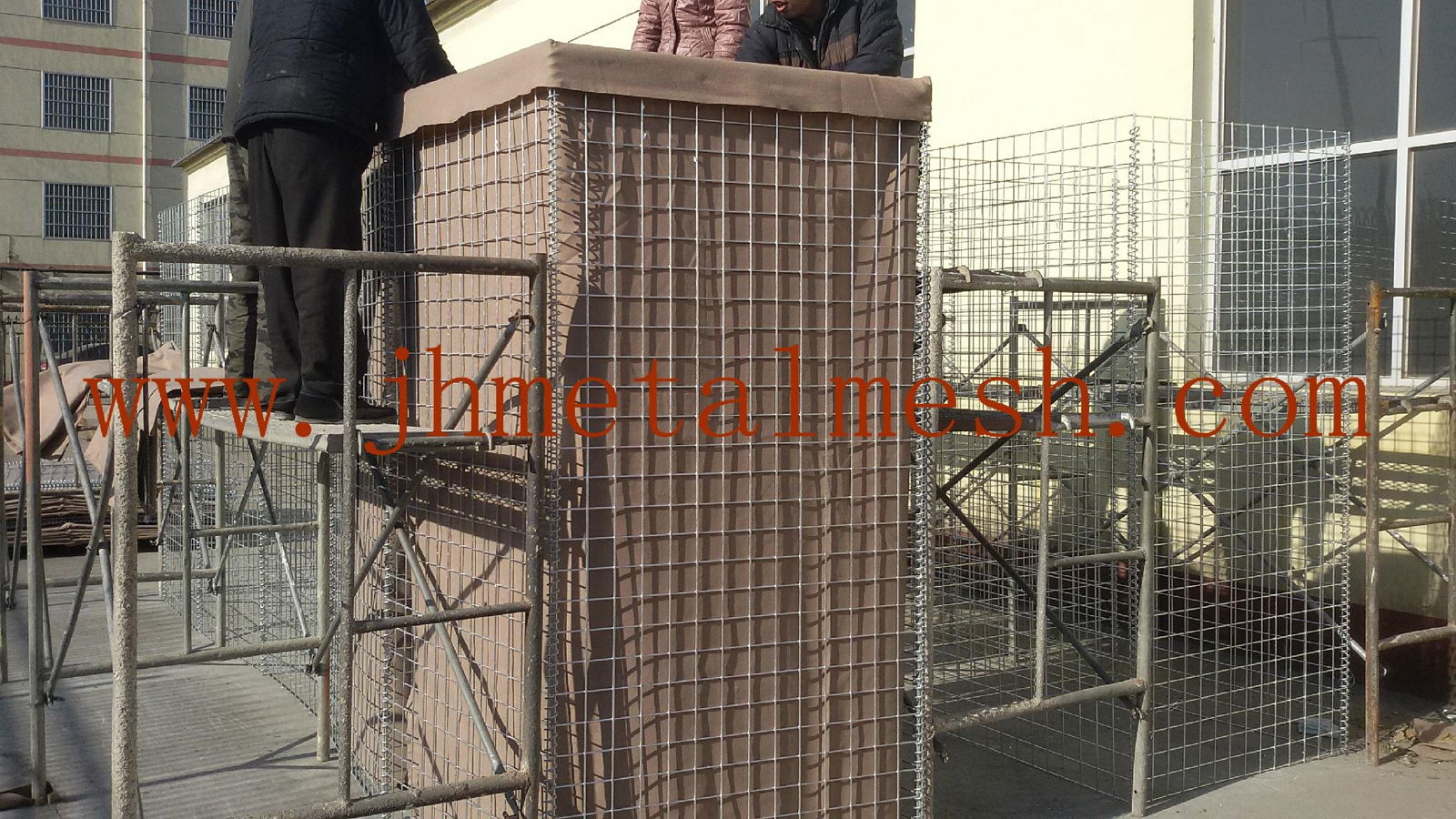 High quality welded gabion military sand wall 2