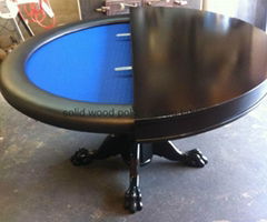 52'' solid wood round poker dining table