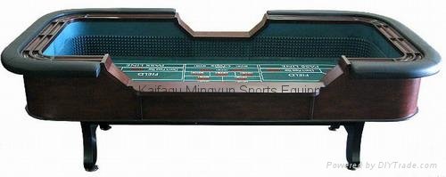 96'' solid wood craps table 1