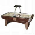 7ft solid wood coin operated air hockey