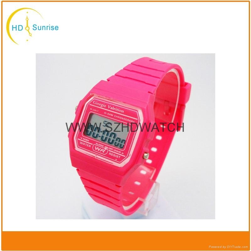 cheap promotional gift plastic digital watches