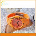 wholesale custom fashion brand plastic ladies watches with your logo 3