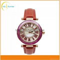 Wholesale high quality custom luxury vogue leather quartz watch 1