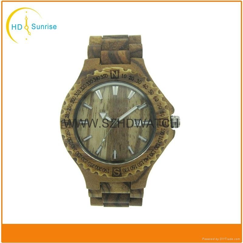charming vogue wrist wood watch for men and women with customized logo