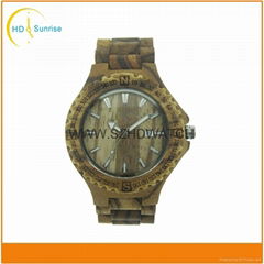 charming vogue wrist wood watch for men and women with customized logo