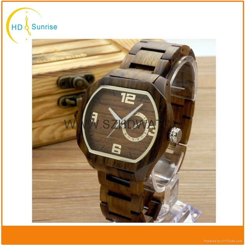 charming vogue wrist wood watch for men and women with customized logo 3