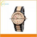  New arrival mens luxury custom logo Bamboo wooden watches 2