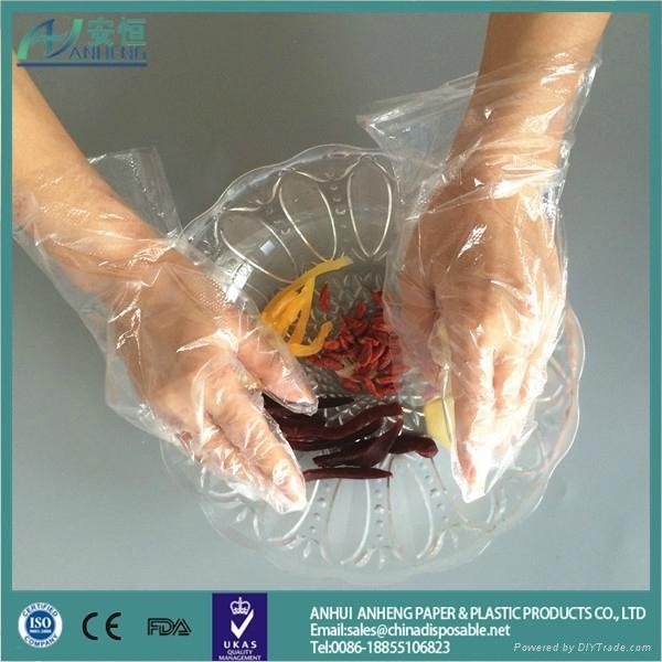 Anheng brand HDPE LDPE material medical gloves hand gloves winter hand gloves 5