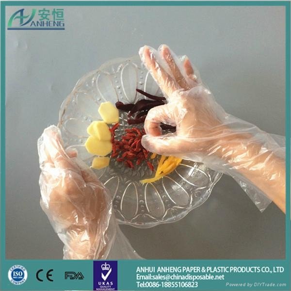 Anheng brand HDPE LDPE material medical gloves hand gloves winter hand gloves 4