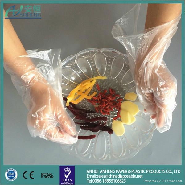 Anheng brand HDPE LDPE material medical gloves hand gloves winter hand gloves 2