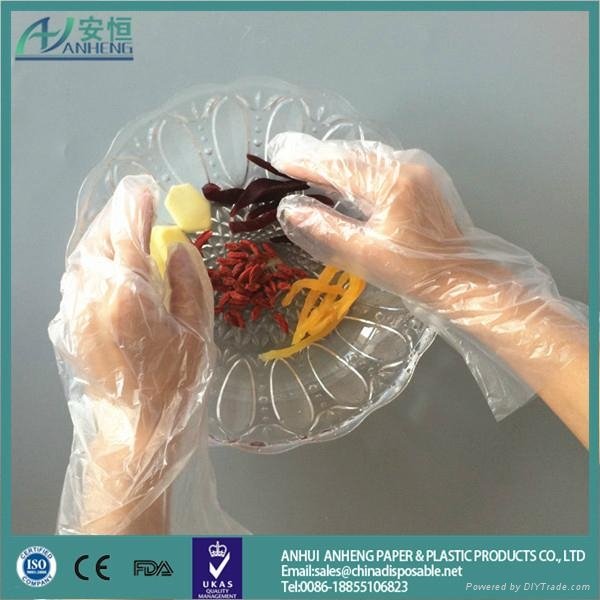Anheng brand HDPE LDPE material medical gloves hand gloves winter hand gloves