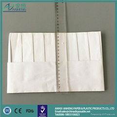 Anheng brand chef hat disposable chef hat non woven and paper material fashion 