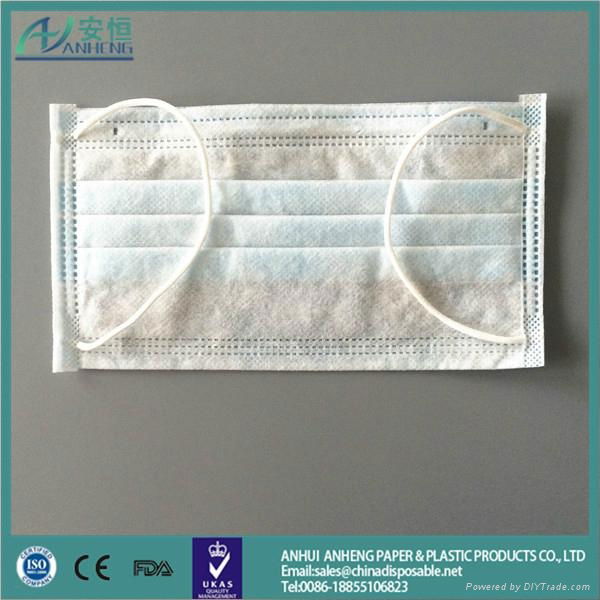 Anheng brand non-woven face mask with 2 ply or 3 ply dustproof face mask 5