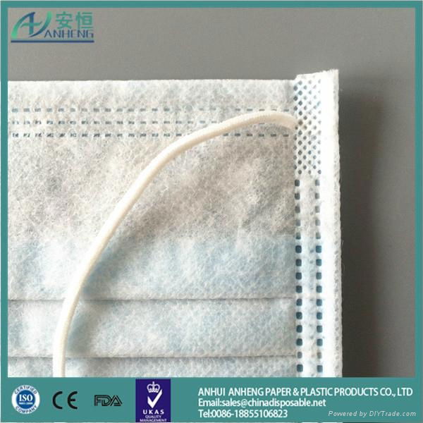 Anheng brand non-woven face mask with 2 ply or 3 ply dustproof face mask 2