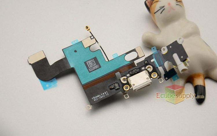 USB Charging Port Dock Connector Flex Cable for iPhone 6 White Color 3