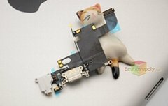 USB Charging Port Dock Connector Flex Cable for iPhone 6 White Color